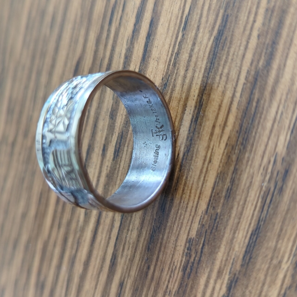 Native American Navajo Vintage Storyteller Ring Size 11 1/2 - Picture 12 of 12